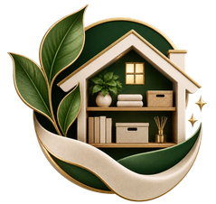 Havenwell logo — a house on a shelf with a plant, books and storage boxes